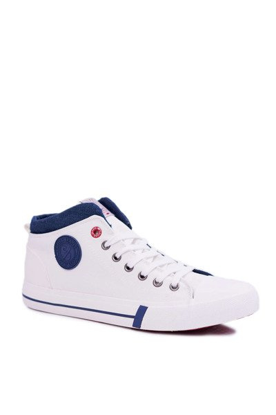 Baskets montantes en tissu Cross Jeans Homme Blanc DD1R4056