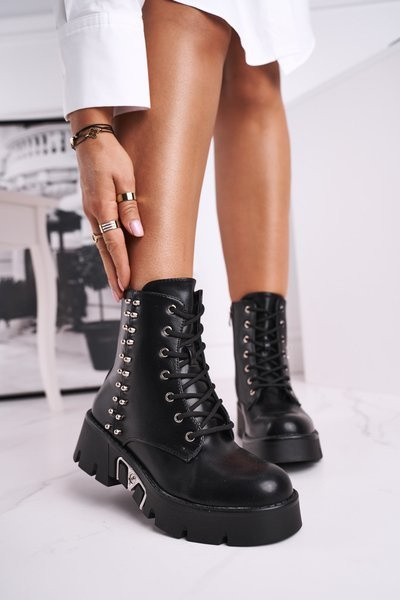 Cizme pentru femei Grunge Black Hard Rock