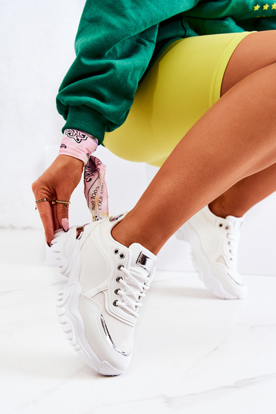 Plateau Turnschuhe Weiß Sallie