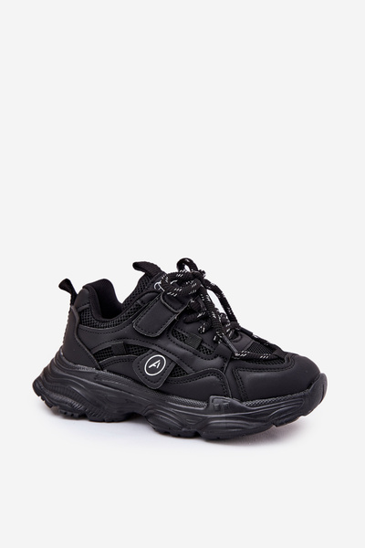 Kinder Sneakers Auf Plattform Schwarz Hanomess