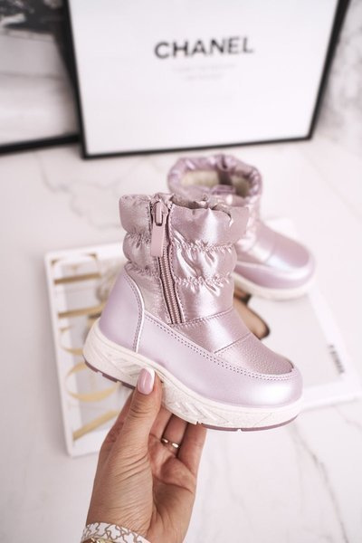 Women's Snow Boots Warm Natural Wool Pink Cruella