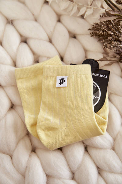 Jugend klassische gestreifte Socken Gelb
