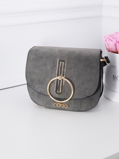 Damen Wildleder Handtasche NOBO NBAG-F0180-C019 Grau