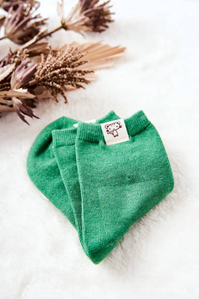 Chaussettes enfant Avec Chat Vert