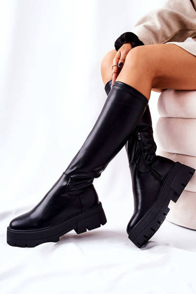 Hemera Hohe Stiefel Schwarz