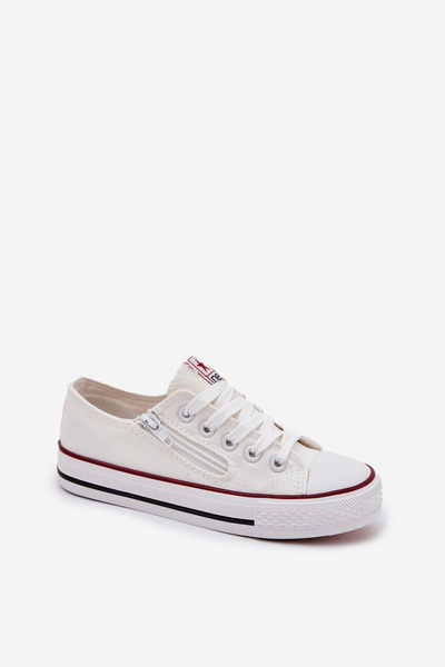 Children's Low Lace-up Sneakers White Margo