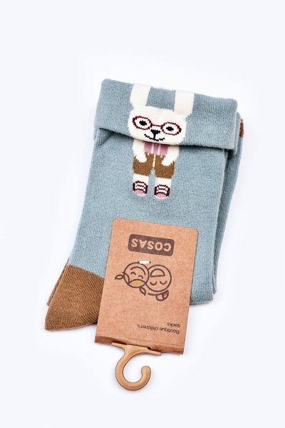 Kindersocken aus Baumwolle mit Hase COSAS Grün