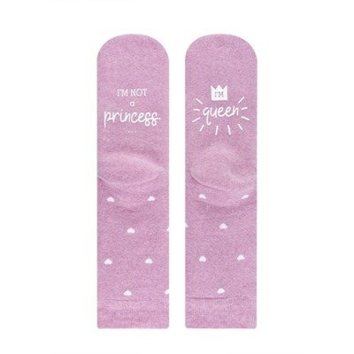 Chaussettes SOXO Femme "Je ne suis pas princesse, je suis reine"