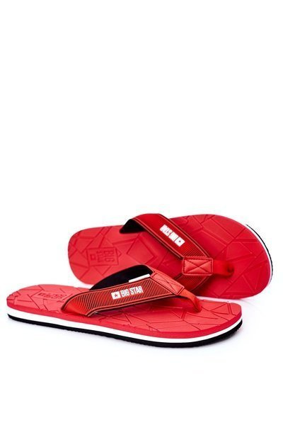 Chaussons Homme Flip-Fops Big Star HH174819 Rouge