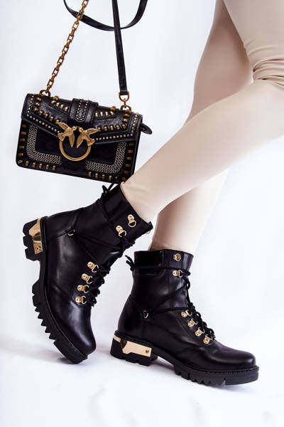 Munkáscsizma Lewski Shoes 3243 Fekete