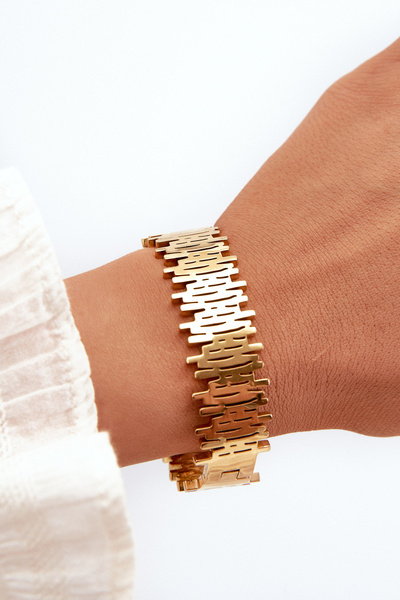 Damenarmband aus Edelstahl gold