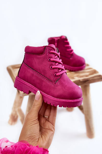 Bottines Trappeurs Enfant Avec Fermeture Éclair fuchsia Dexter