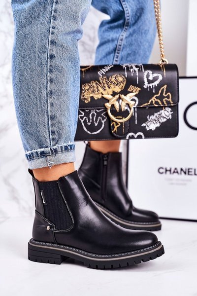 Bottines Chelsea isolées pour femmes, noires Traveler