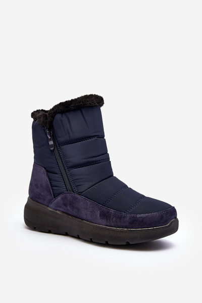 Bottes de neige pour femmes avec fourrure Navy Primose