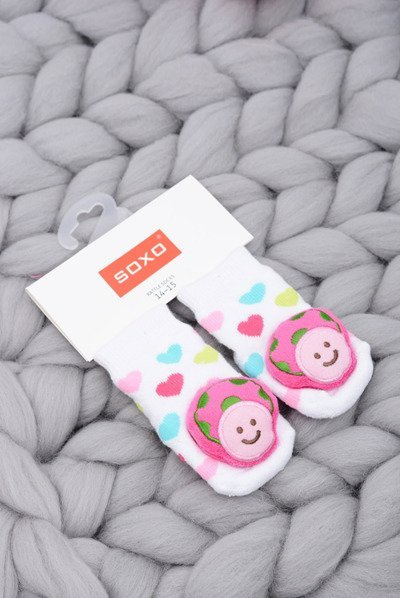 Chaussettes bébé avec hochet champignon Soxo