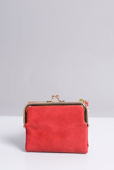 Kleine rote Brieftasche für Damen