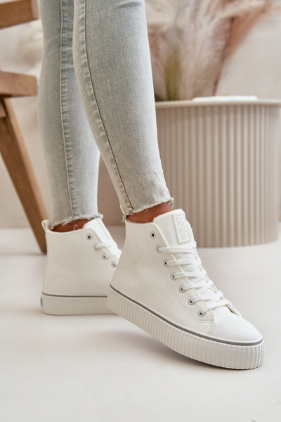 Women's Insulated Sneakers Made Of Eco Leather Big Star OO274788 White