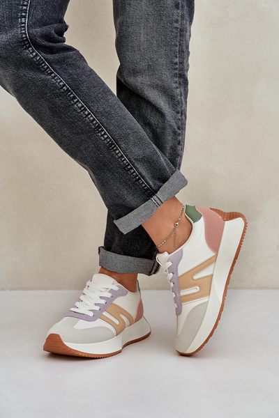 Baskets Sportives Femme Sur Plateforme Multicolore Emidi
