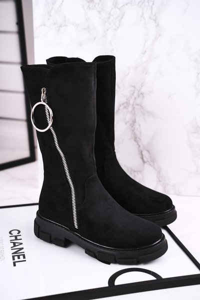 Bottes Hautes Isolées Enfant Noir Norabel