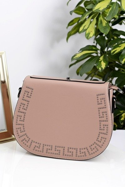 Sac à main rose pour femmes, sac à bandoulière avec lettres