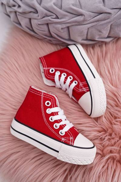 Kids' High Zip Turnschuhe Rot Philemon