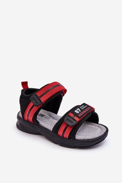 Sandales Enfant Velcro Légères Rouge Brando