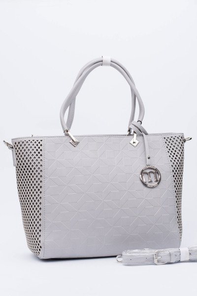 Monnari Grau Klassische Shopper Handtasche