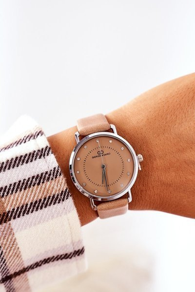 Watch On A Leather Strap Giorgio&Dario Beige
