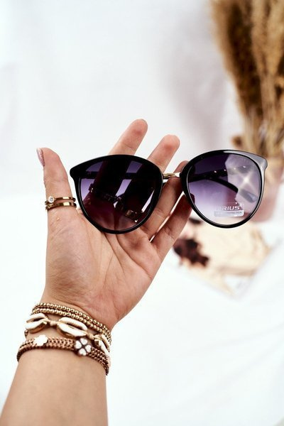 Moteriški akiniai nuo saulės Prius PR-V68 Black Green Gradient