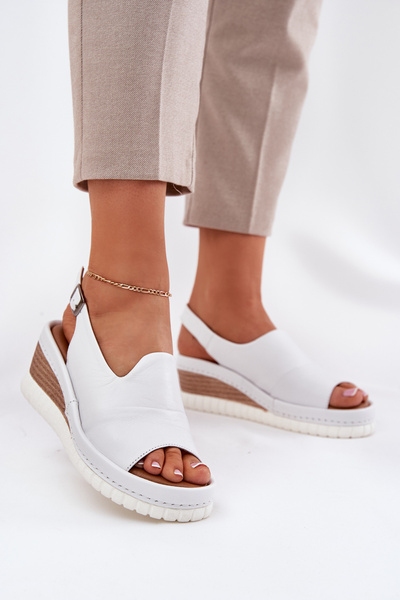 Sandales D'été En Cuir Pour Femmes Artiker Blanches 56C0918