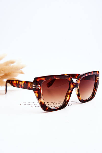 Klassische Damen-Sonnenbrille V110061 Dunkelbraun
