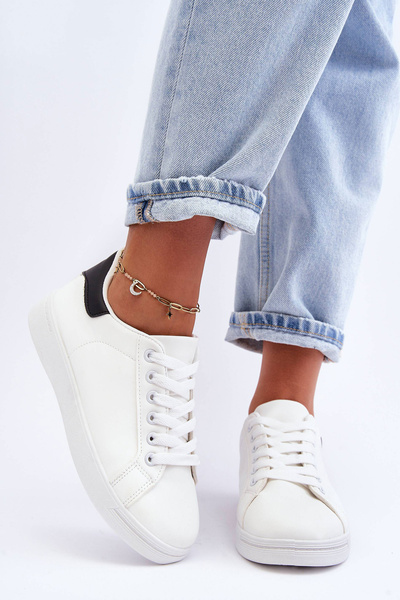Chaussures de sport classiques pour femmes, blanc-noir, Corrine