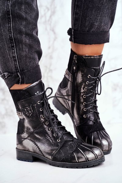 Women’s Boots Maciejka Warm Leather Black 03961-01