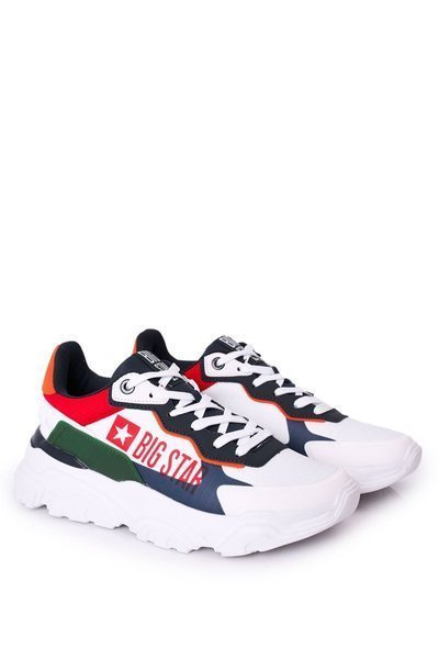 Pantofi sport bărbați memorie spumă mare stea HH174208 Alb-navy