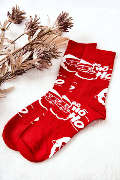 Herren-Socken Ho Ho Ho Rot