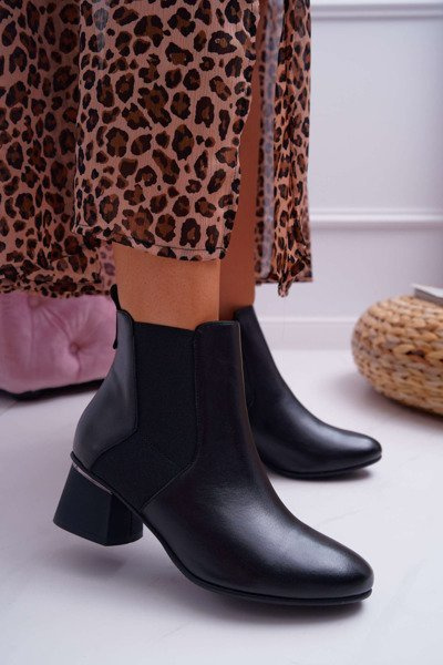 Bottes en cuir pour femmes Laura Messi Noir 2034