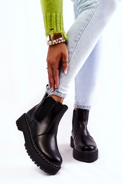 Warm Slip-on Boots Big Star II274101 Black