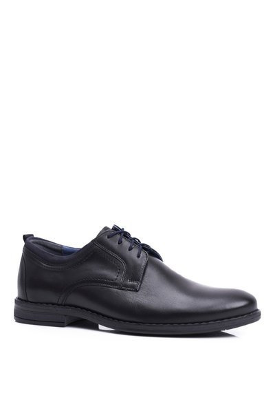 Herren Freizeit Freizeitschuhe Leder Nikopol Schwarz 1726