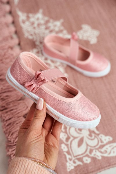 Gyermek balerina teniszcipő Pink Bianca