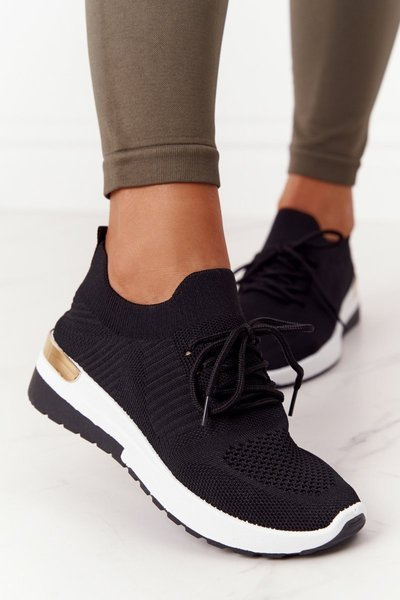 Pantofi sport pentru femei adidași cu pană neagră Adeyla