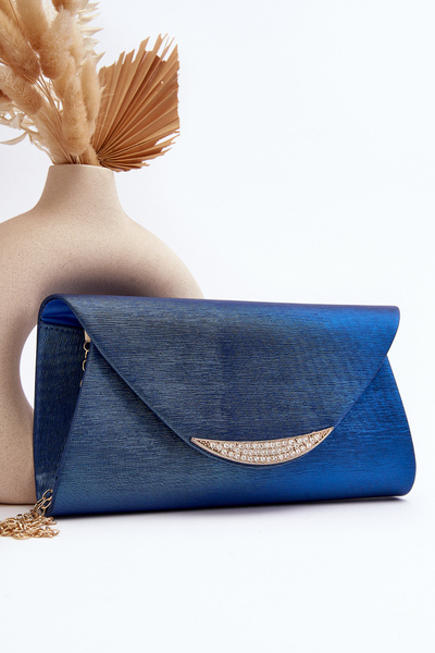 Formelle Clutch-Tasche mit Kettengurt Zarani Weiß