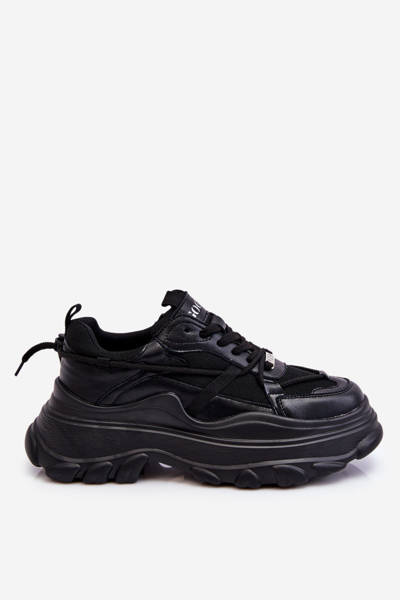 Chaussures de sport sur une plateforme massive GOE LL2N4030 noir