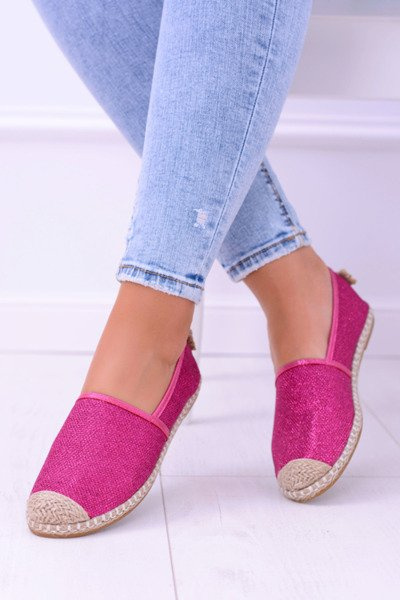 Glitzer-Espadrilles Lu Boo Fuchsia