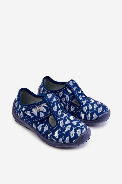 Chaussons Enfants Befado Sharks 010X032 Bleu Marine