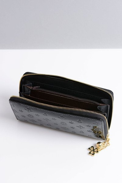Große Damengeldbörse Golden Lacquered Zip