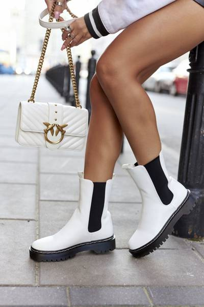 Damen Hohe Stiefel Sablets Weiß Nemoreva