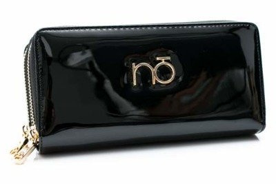 Large Women's Black Lacquered Nobo Wallet