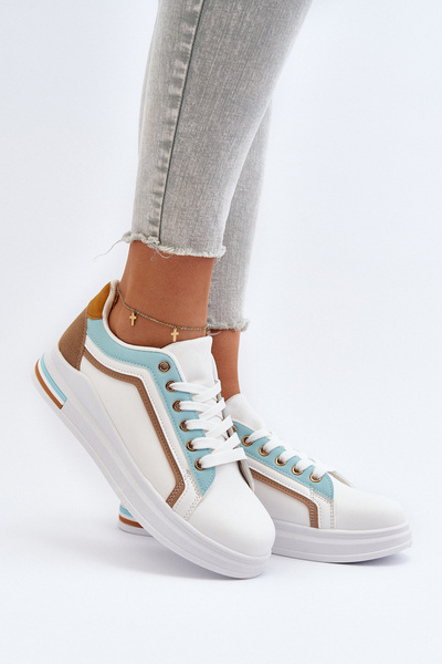 Damen-Sneaker mit blauen Pailletten Elnami