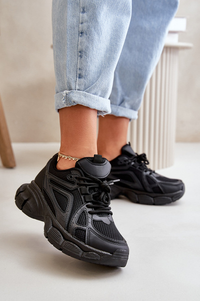 Chaussures de Sport à la Mode Baskets Noir Frezio
