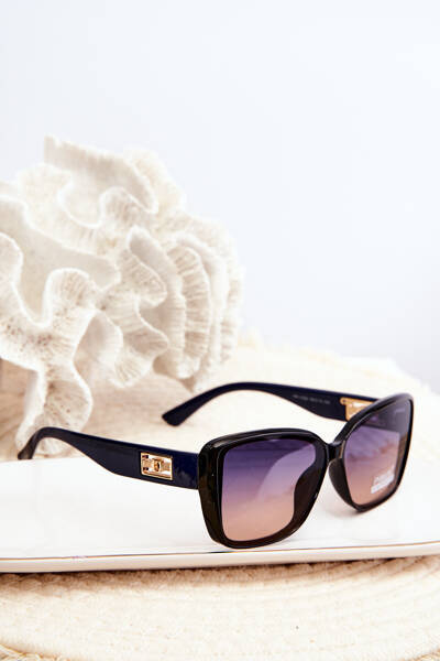 Ochelari de Soare Femeie UV400 Negru-Albastru